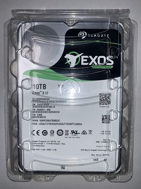 Seagate ST10000NM0096 10 TB SAS 3.5" 256 MB Cache 7200 RPM Enterprise Hard Drive - Picture 1 of 1