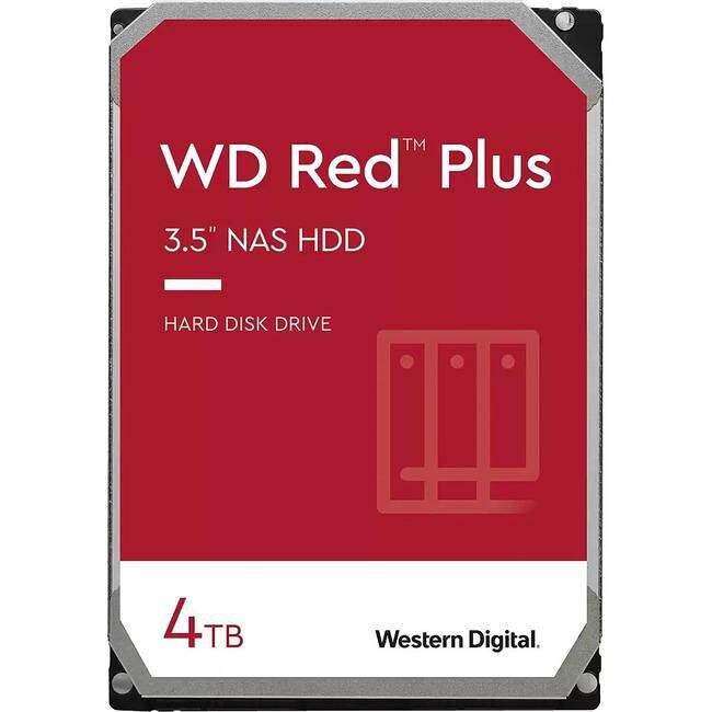 WD WD40EFPX Hard Drive - 4 TB - 5400 RPM - 256 MB - 3.5" - SATA - Red Plus - Picture 1 of 1