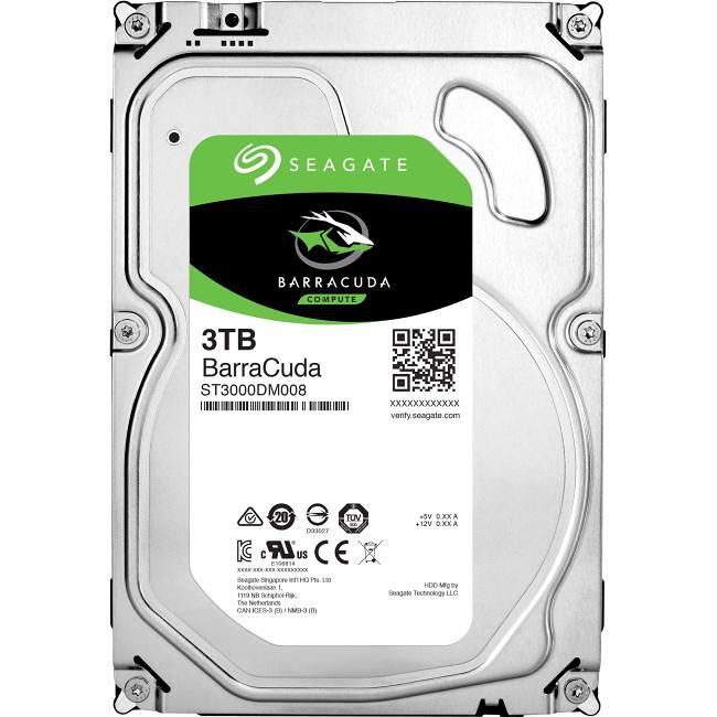 Seagate ST3000DM008 3 TB SATA 3.5" 7200 RPM 64 MB Cache Hard Drive - Afbeelding 1 van 1